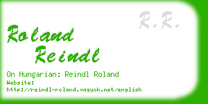 roland reindl business card